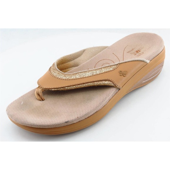 Grasshoppers Flip Flops Brown‎ Synthetic Women Shoes Size 8 Medium - Picture 1 of 6